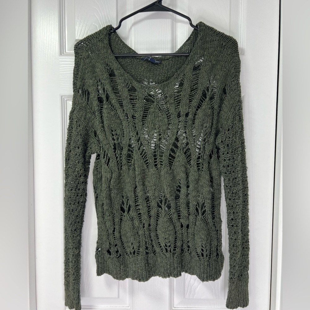 Pine green American Eagle knit sweater Small